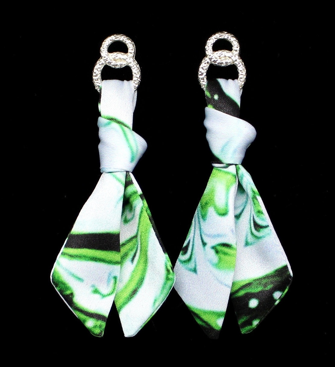 Green earrings