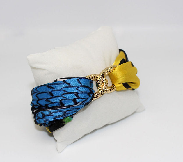 Trapped Butterfly Silk bracelet