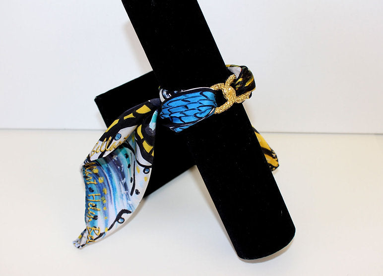 Trapped Butterfly Silk bracelet
