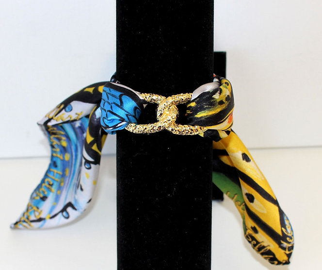 Trapped Butterfly Silk bracelet