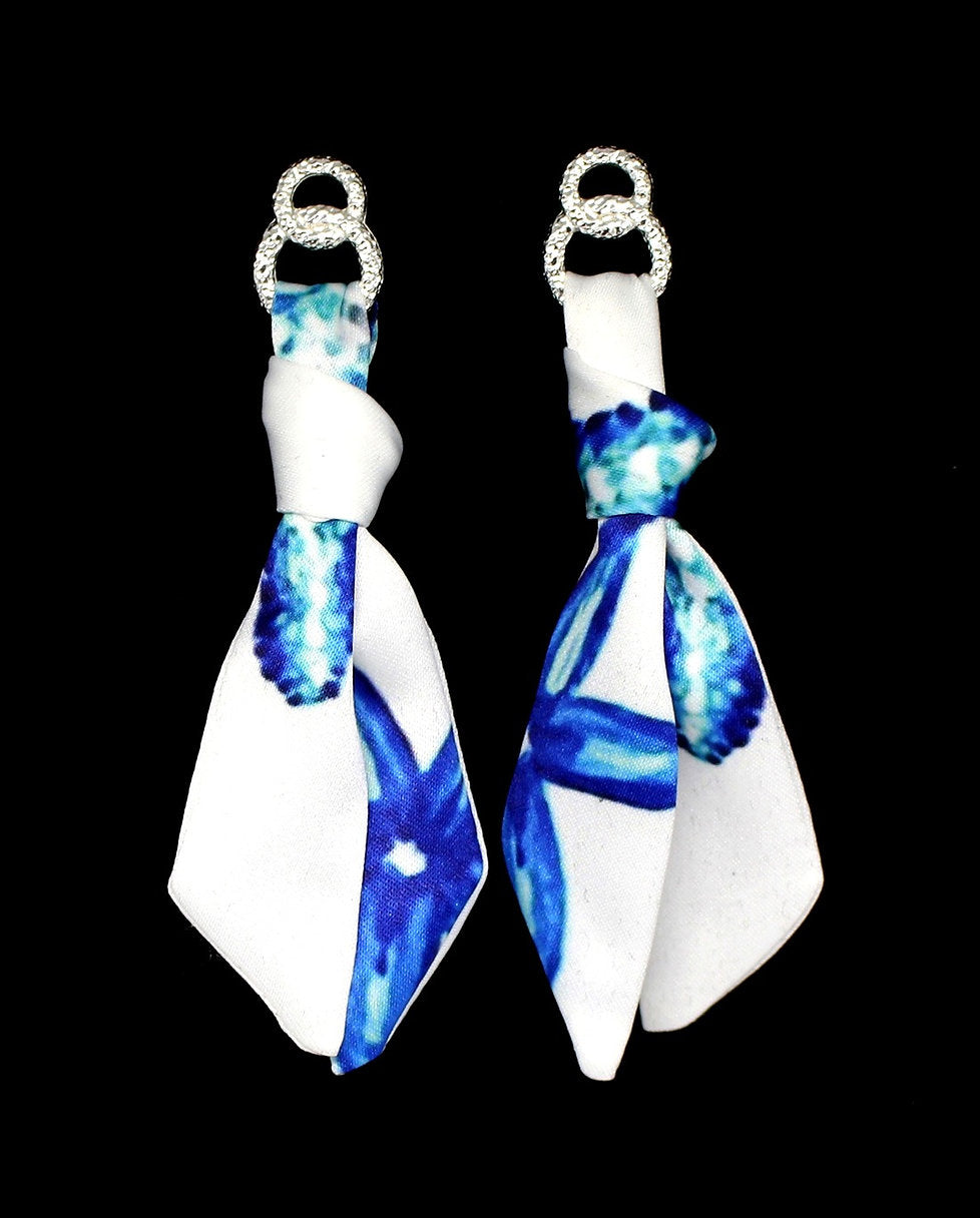 Blue Seahorse earrings