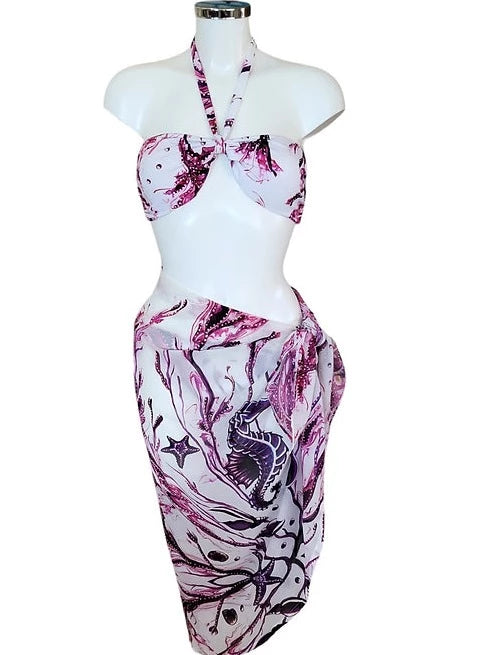 Purple Seahorse pareo