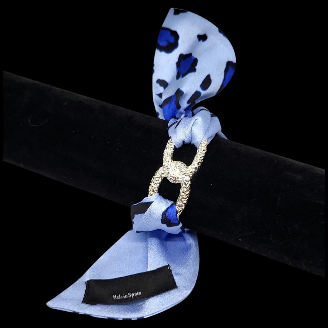 Sky Blue Leopard bracelet