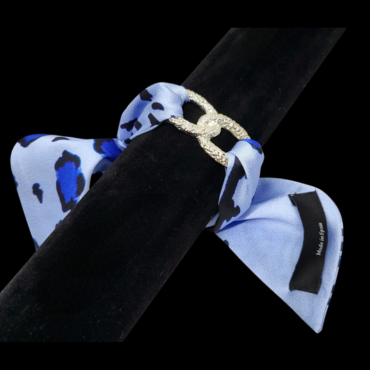 Pulsera Leopardo Azul Cielo