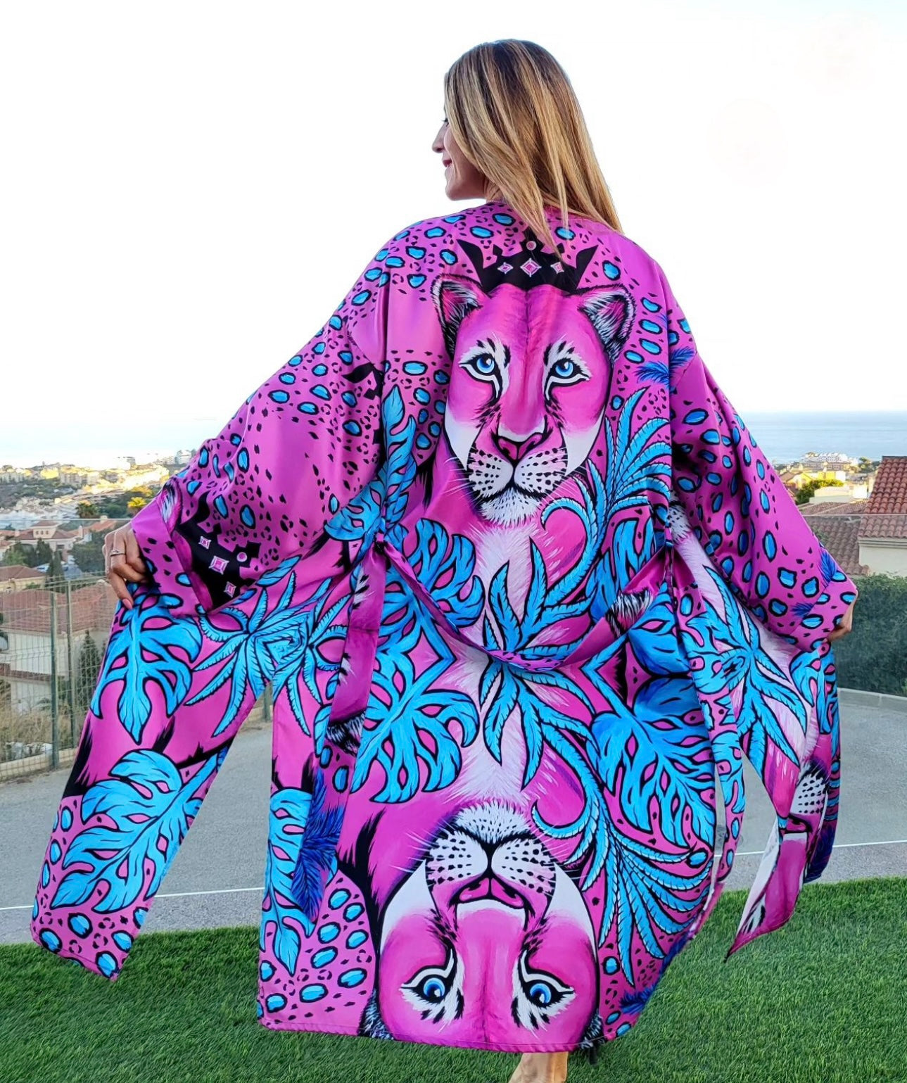 Sweet Leopard Kimono