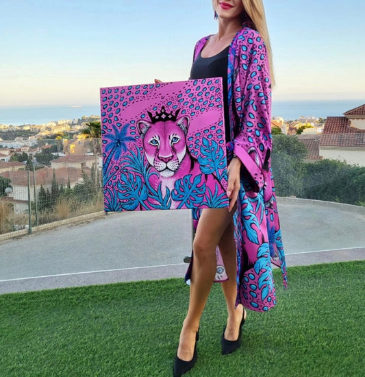 Kimono de Leopardo Dulce