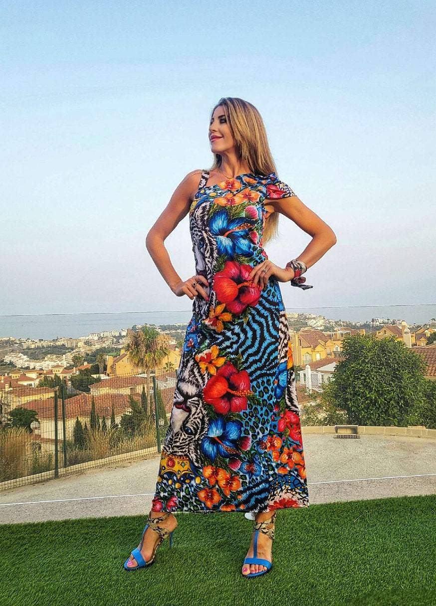 Tiger Shoulder dress