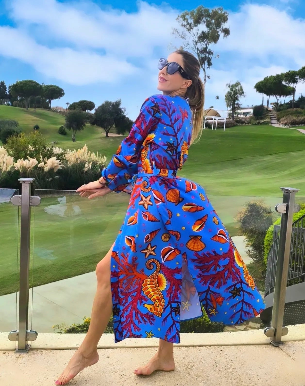 Yelow Seahorse Kimono