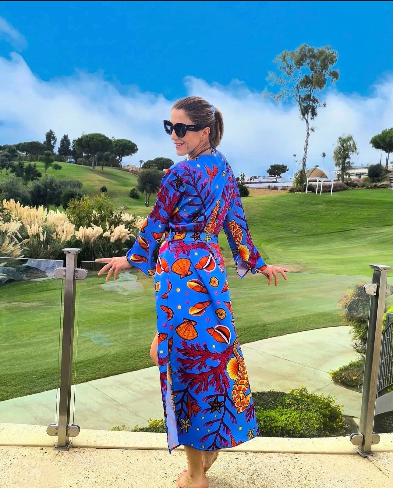 Yelow Seahorse Kimono