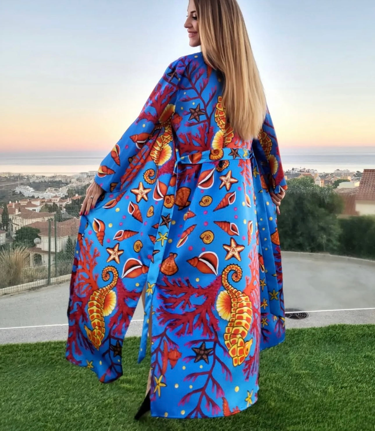 Yelow Seahorse Kimono