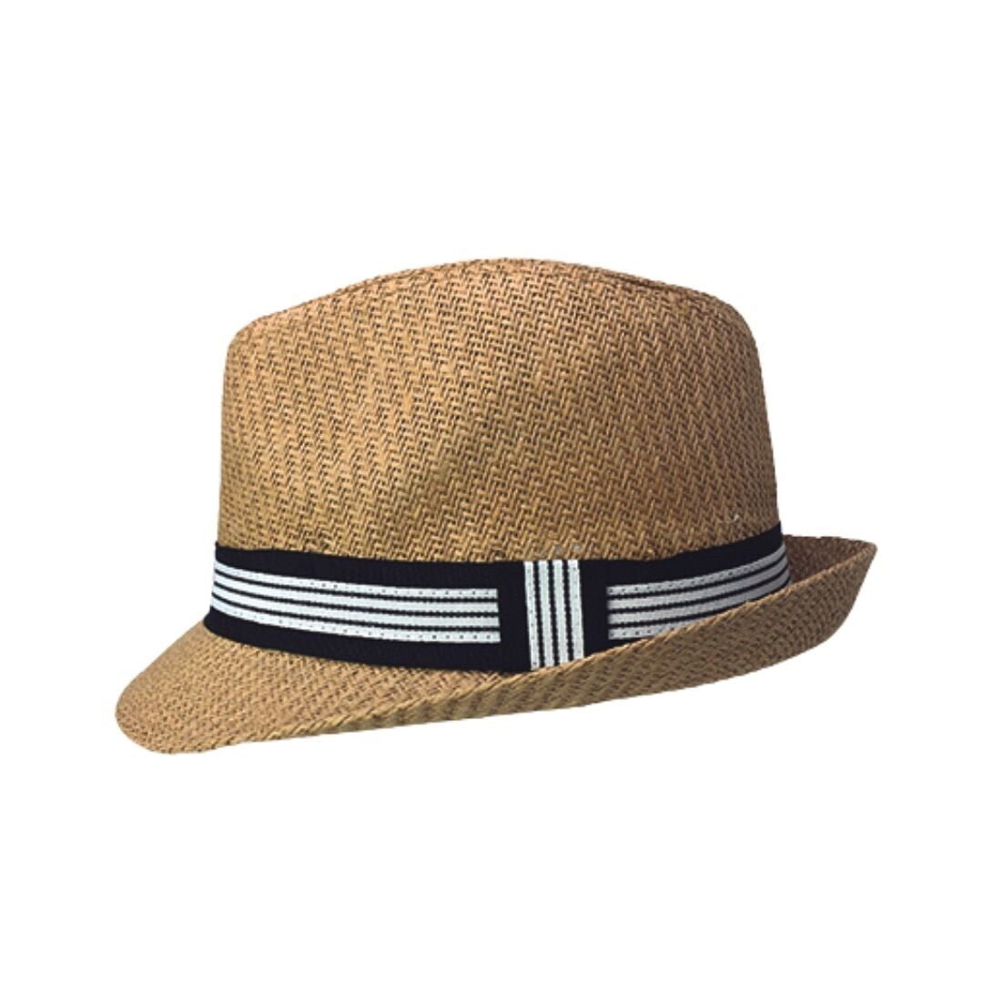 Tiroles Beige con banda de rayas