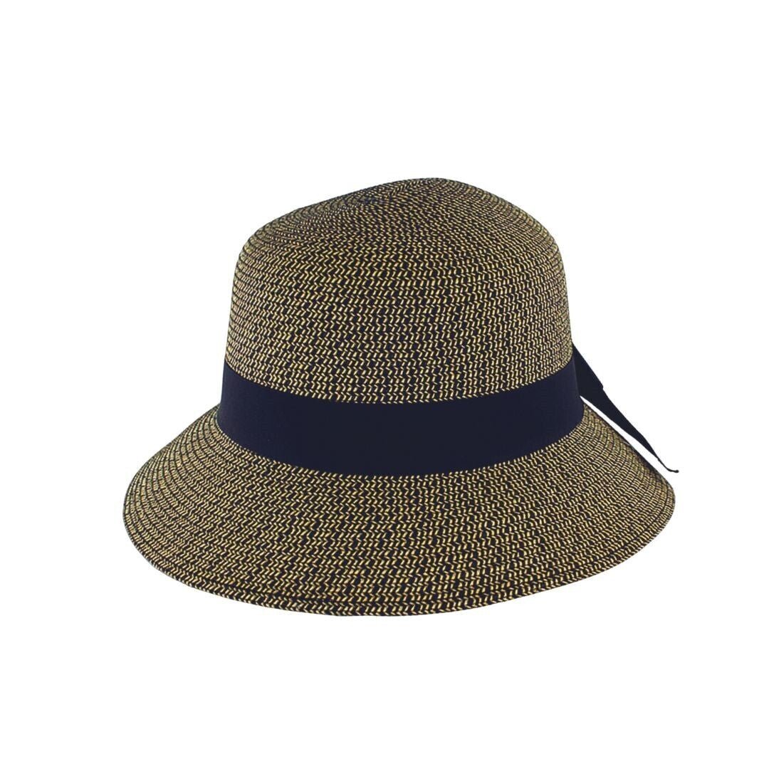 Casquito negro/beige con banda negra