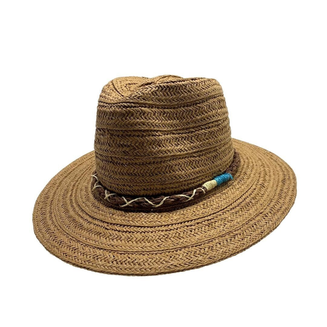 Banda trenzada color marrón Panamá