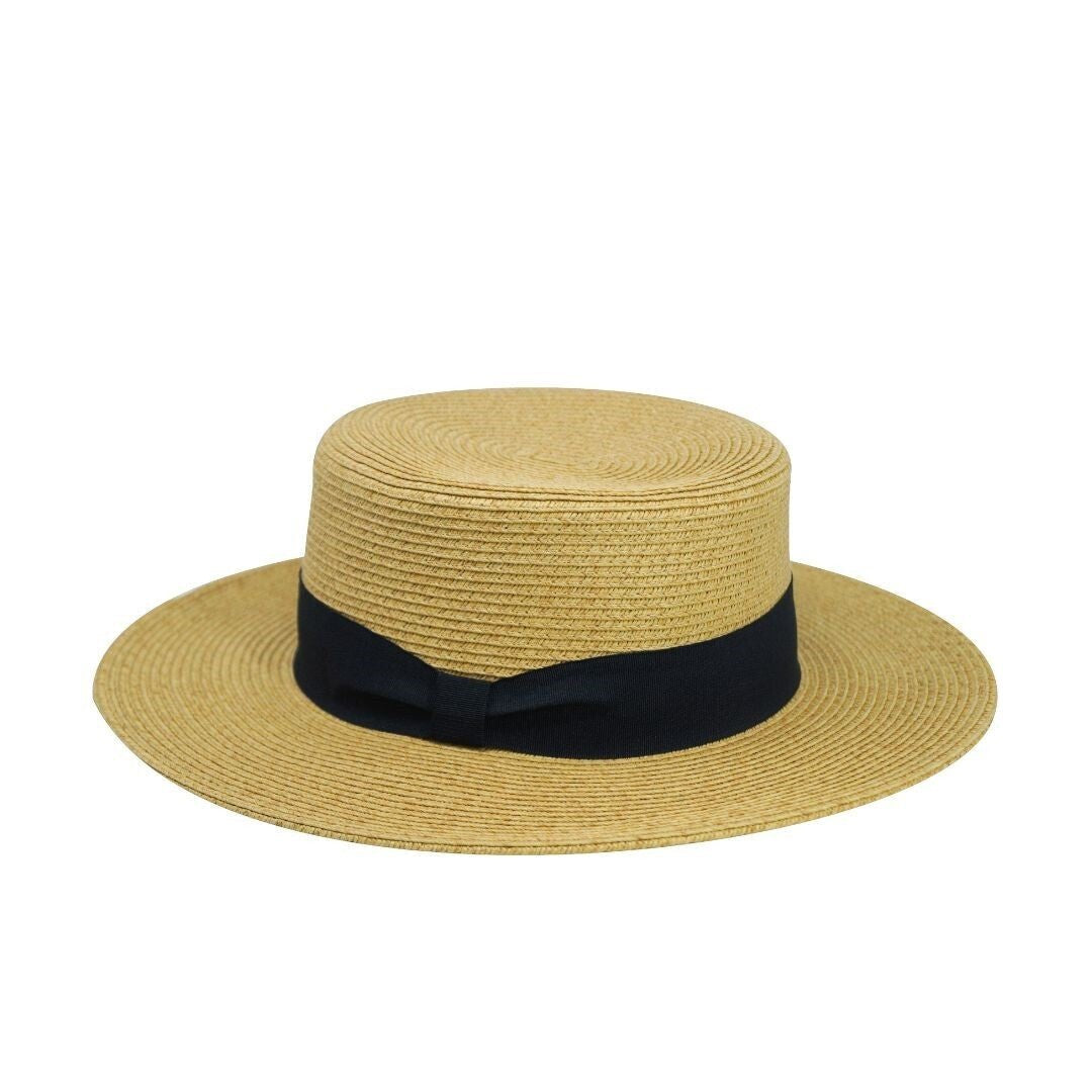 Canotier Beige Banda Negra