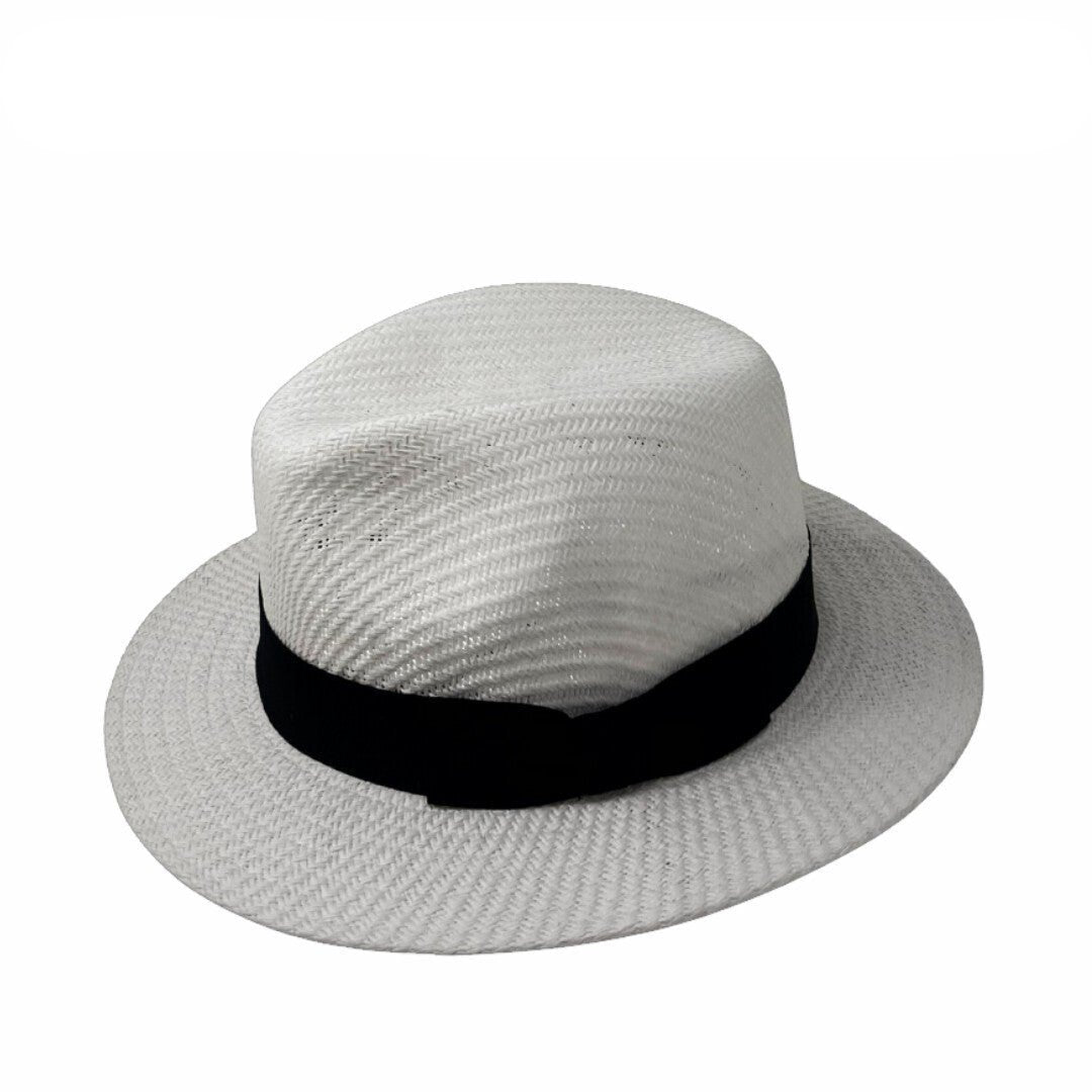 Panamá Blanco con Banda Negra