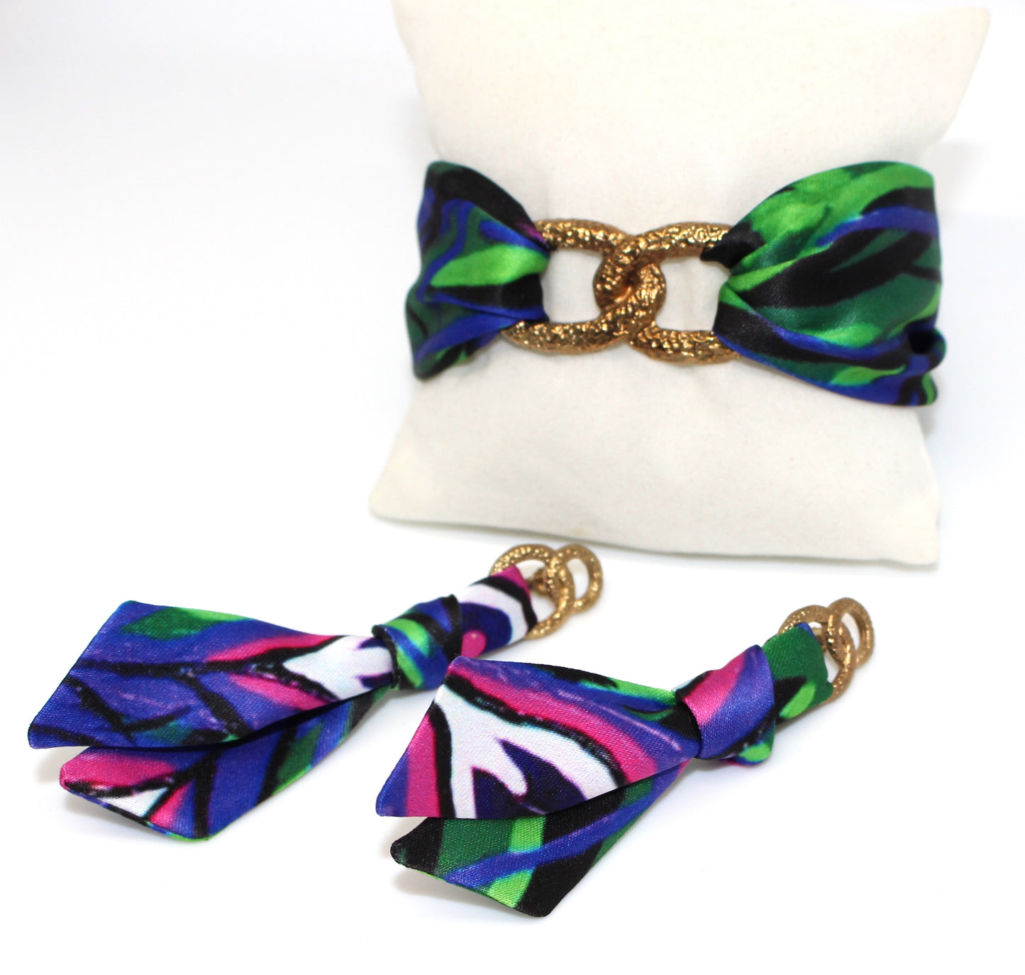 Purple Peacock & Tiger bracelet