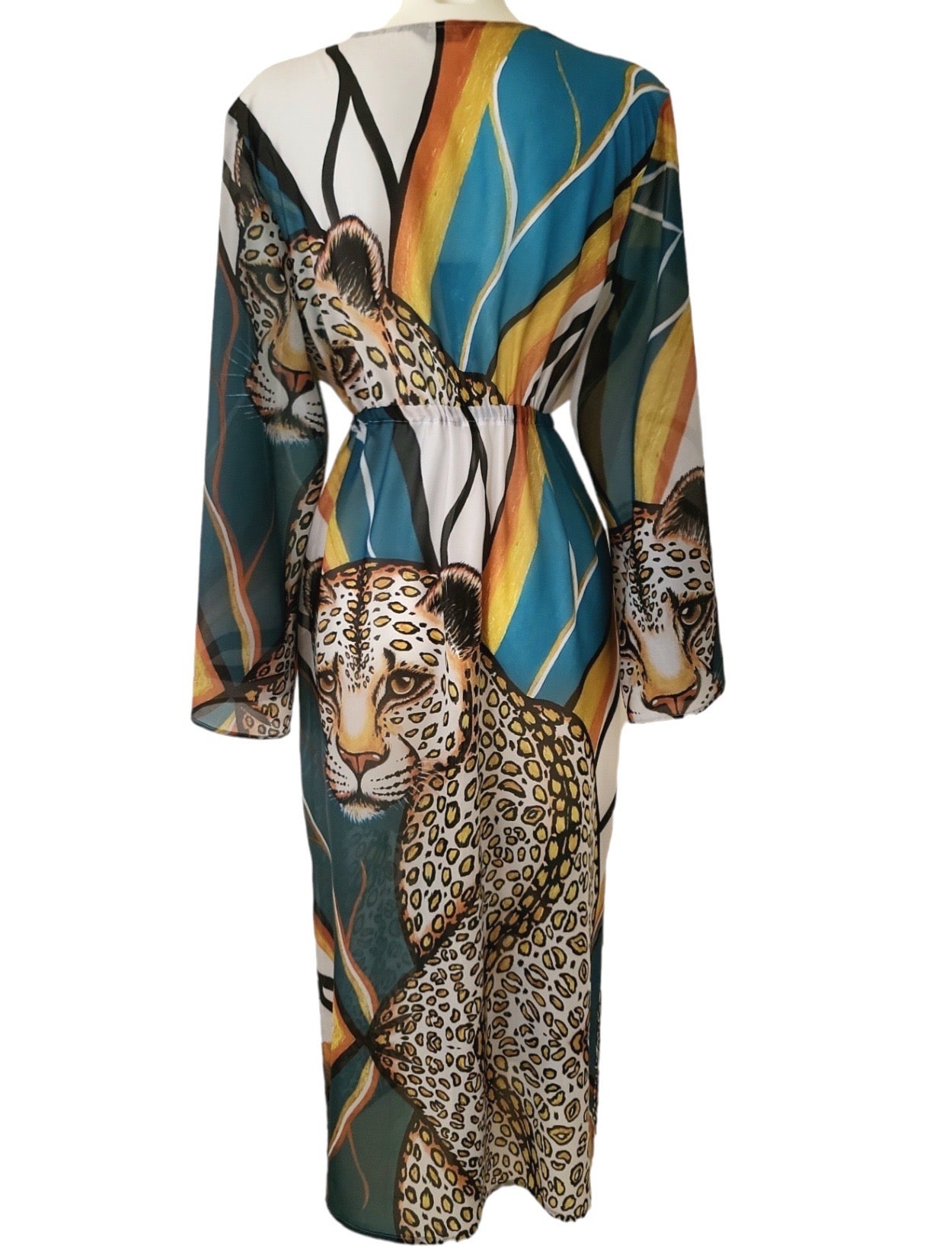 Gold Leopard Kaftan