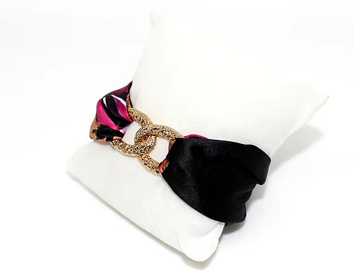 Gold Leopard Infinity bracelet