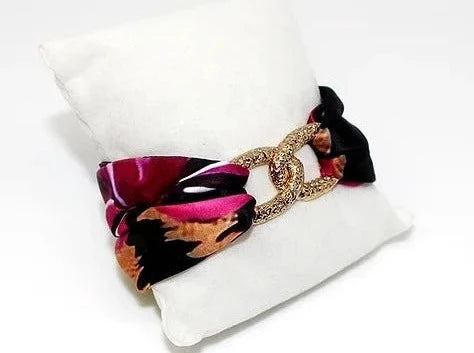 Pulsera Infinito Leopardo Oro