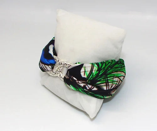 White tiger Infinity silk bracelet