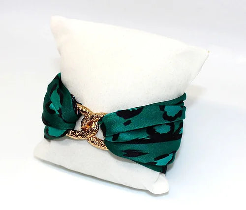 Esmeralda Leopard Infinity bracelet