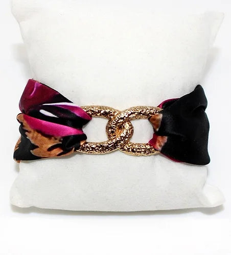 Gold Leopard Infinity bracelet