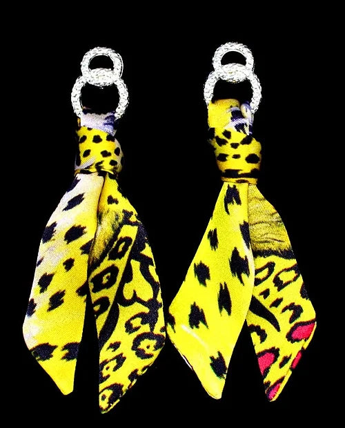 Yellow Leopard earrings