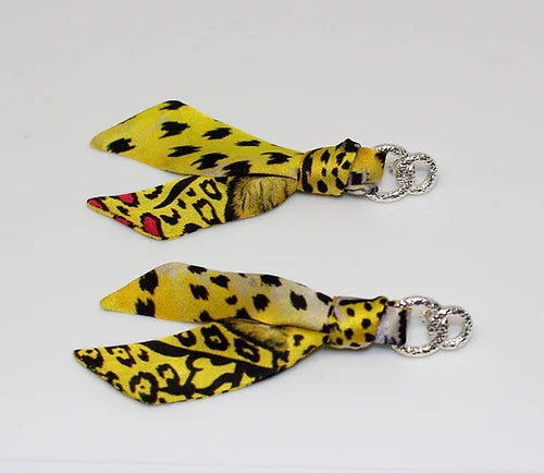 Yellow Leopard earrings