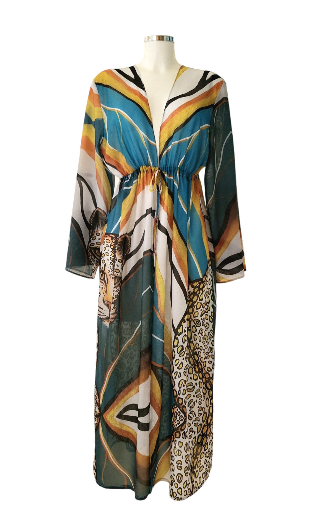 Gold Leopard Kaftan