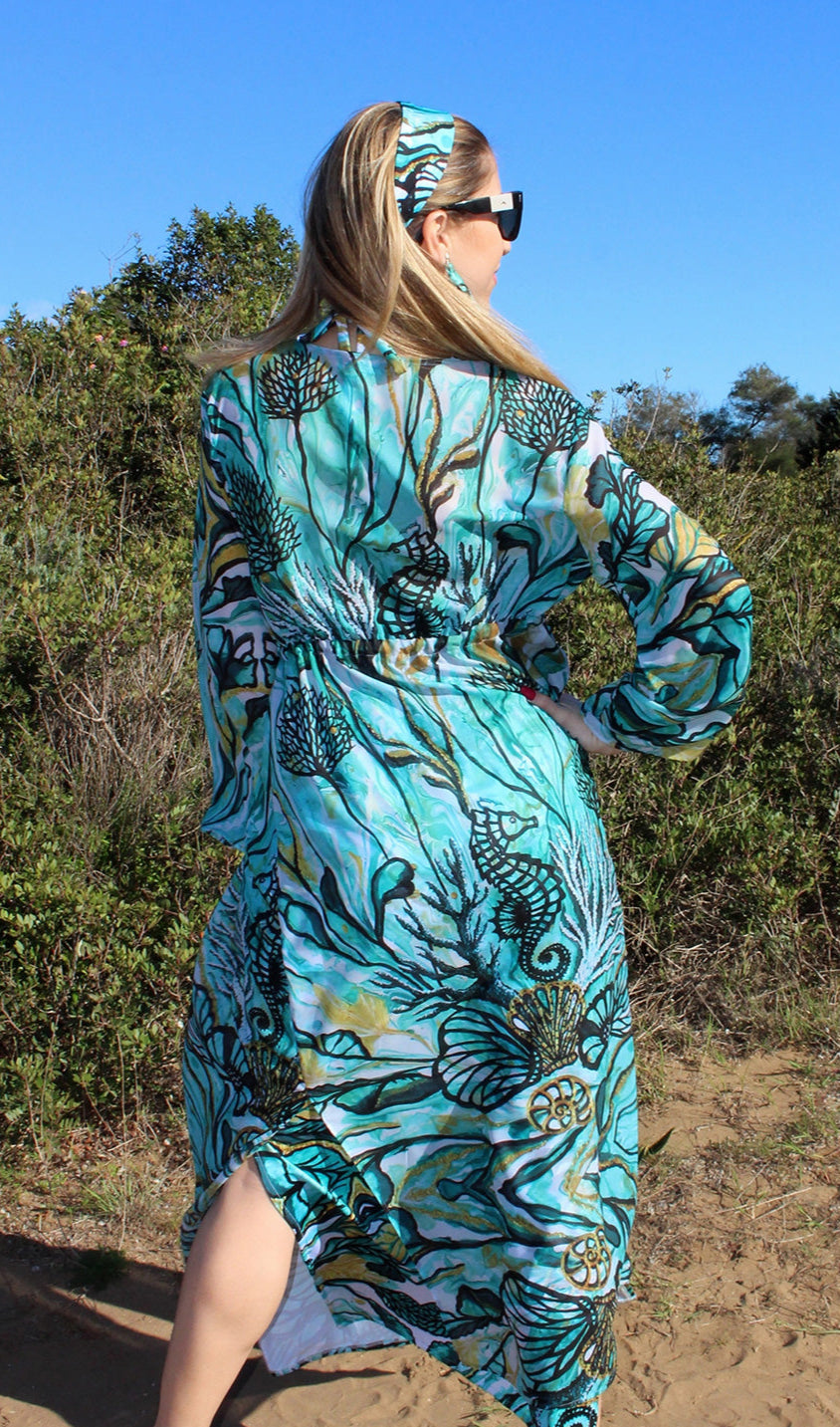 Black Seahorse kaftan