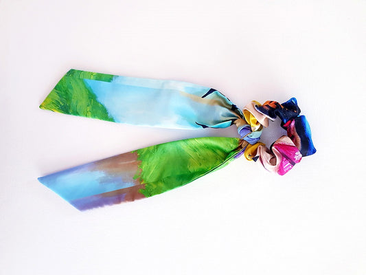 Scrunchie con lazo de mariposa