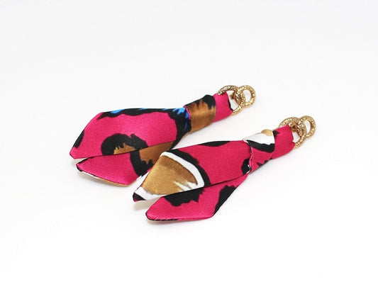 Pendientes de leopardo de caramelo