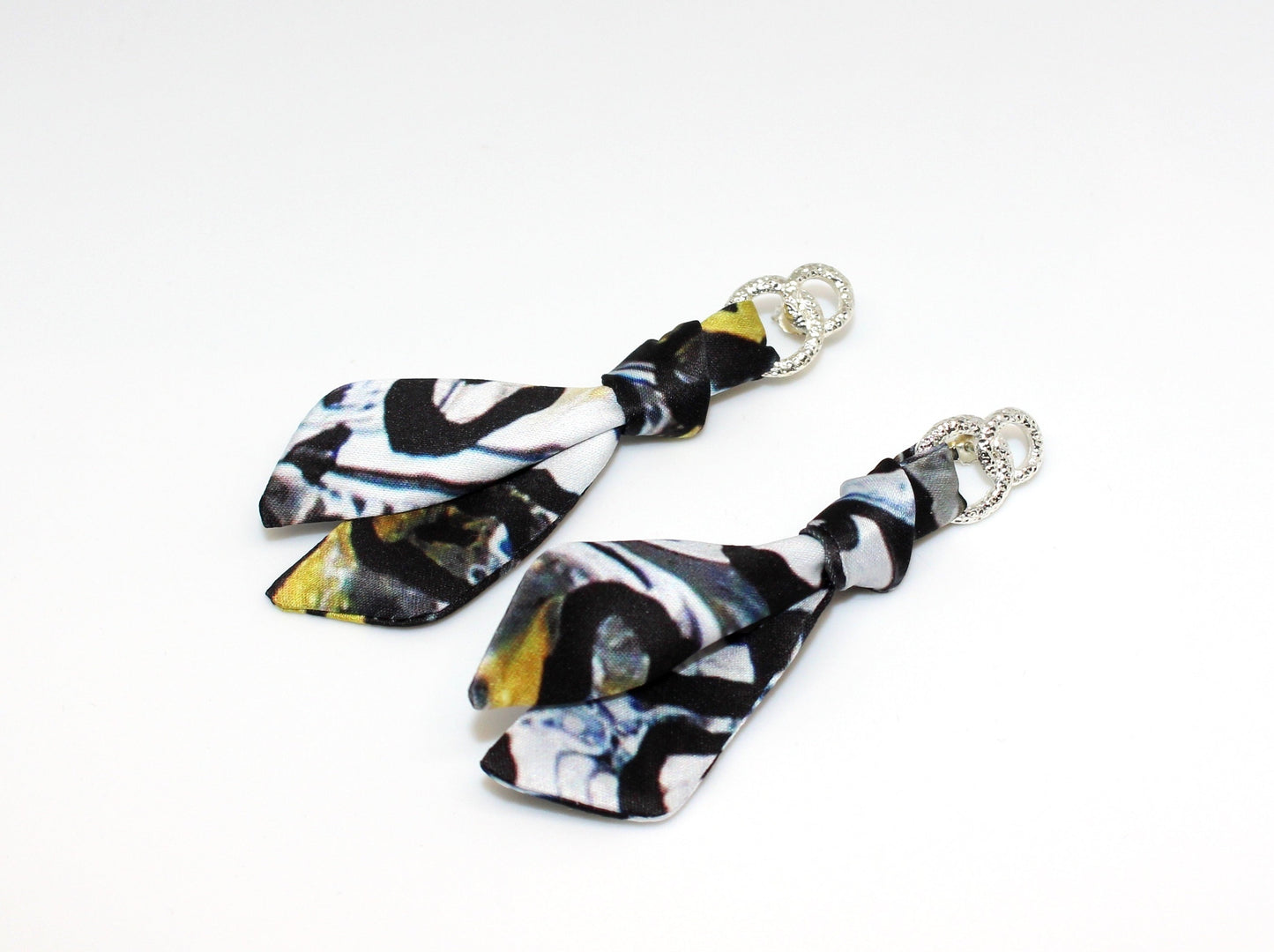 Gold Butterfly & Leopard earrings