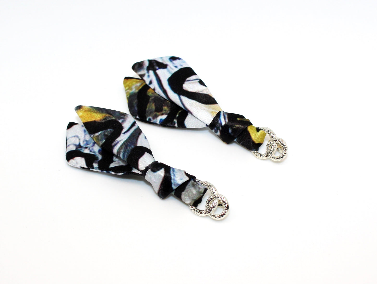 Gold Butterfly & Leopard earrings