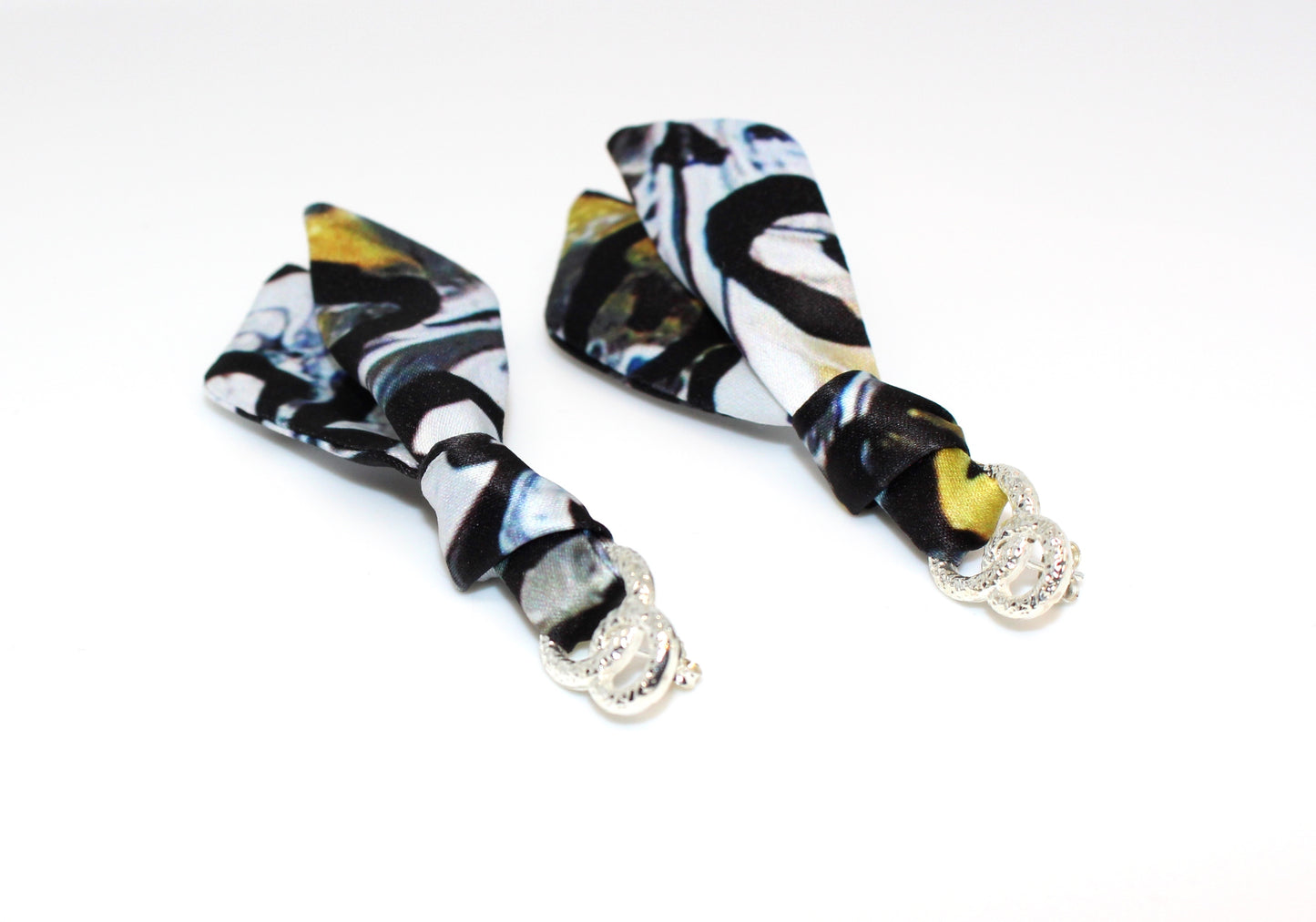Gold Butterfly & Leopard earrings