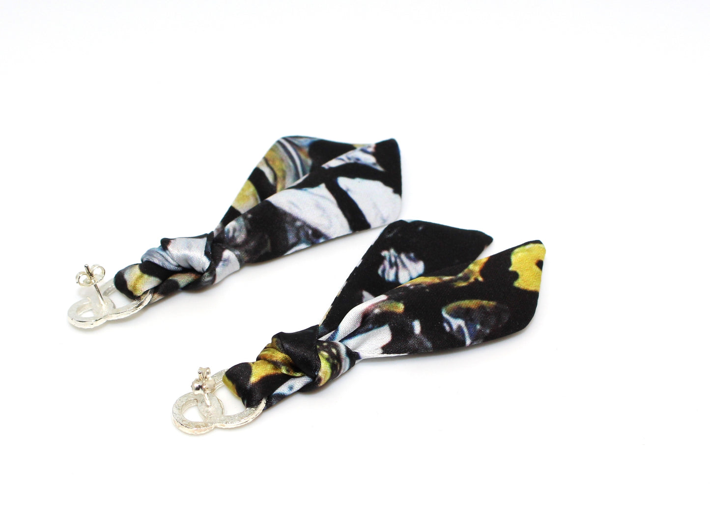 Gold Butterfly & Leopard earrings