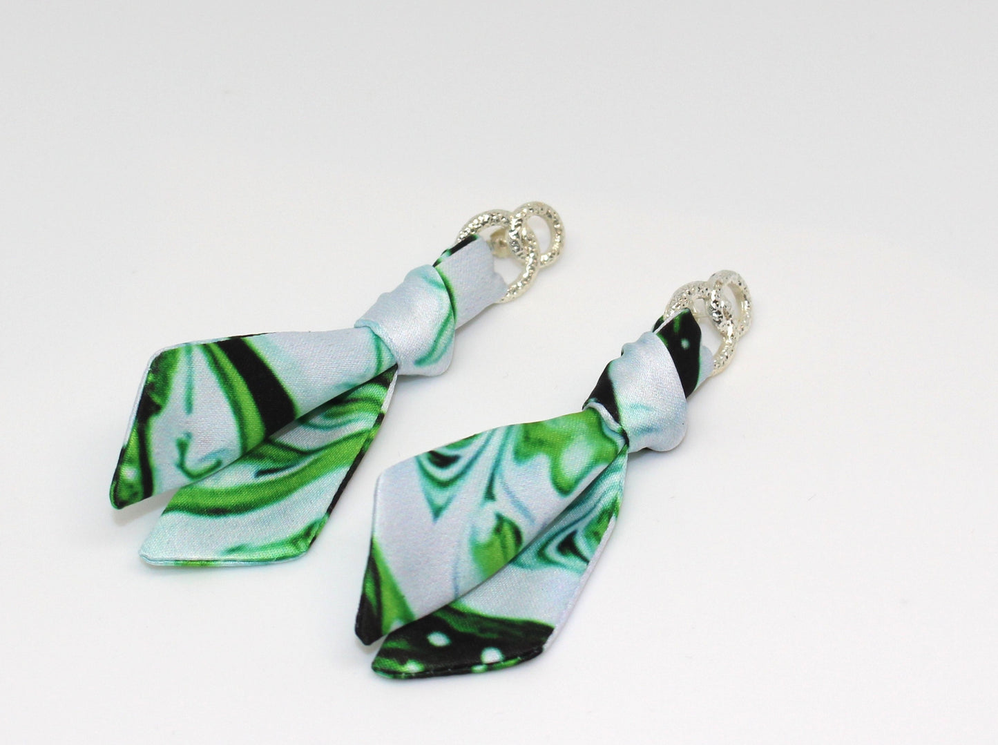 Green earrings
