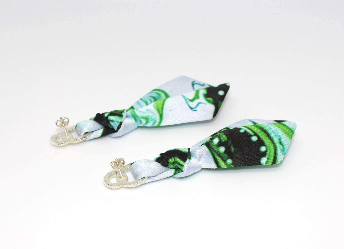 Green earrings