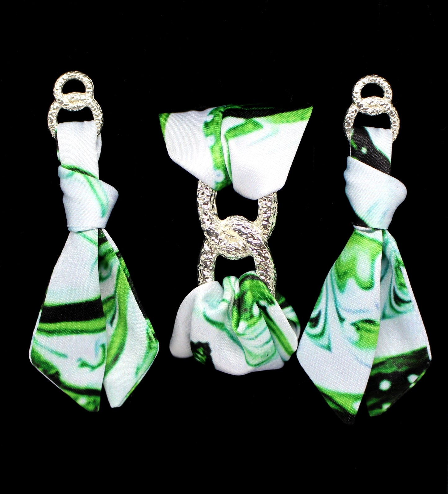 Green earrings