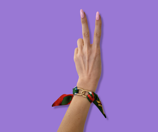 Pulsera Infinito Caballito de Mar Naranja