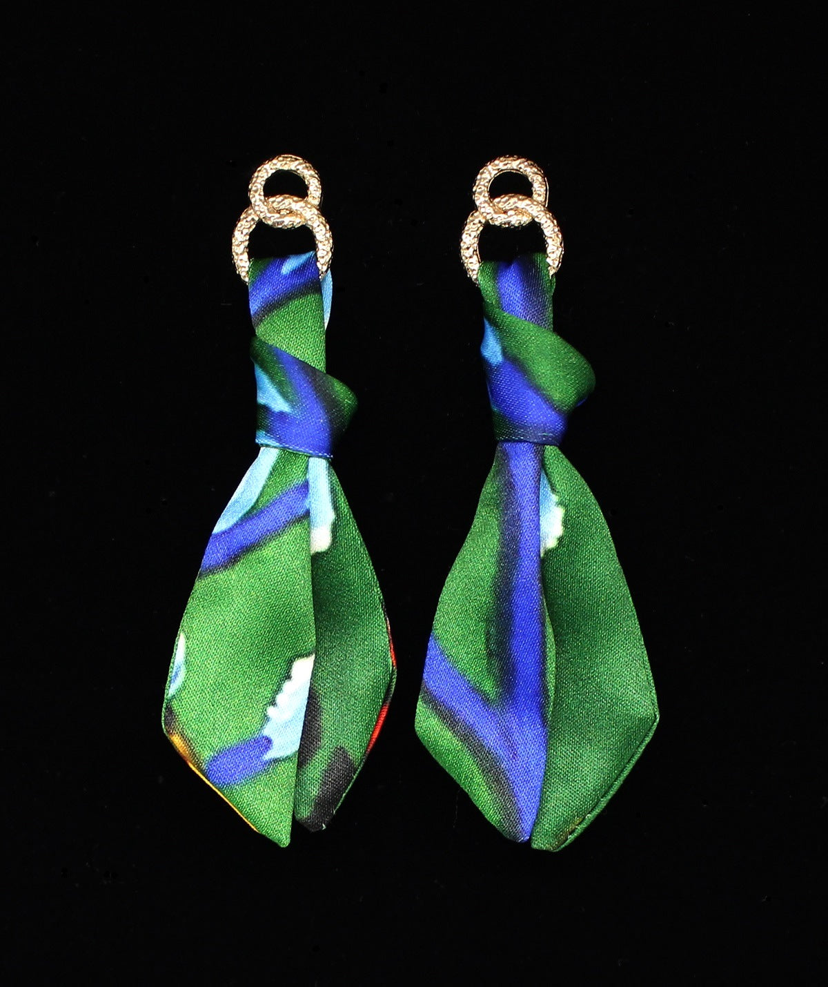 Orange Seahorse earrings