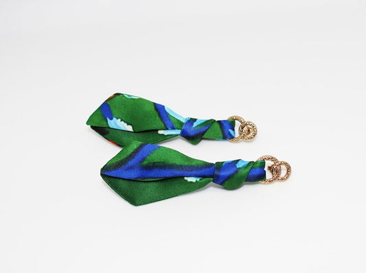 Pendientes de caballito de mar naranja