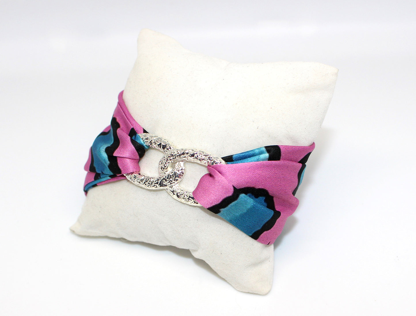 Pulsera Infinity de seda de leopardo dulce