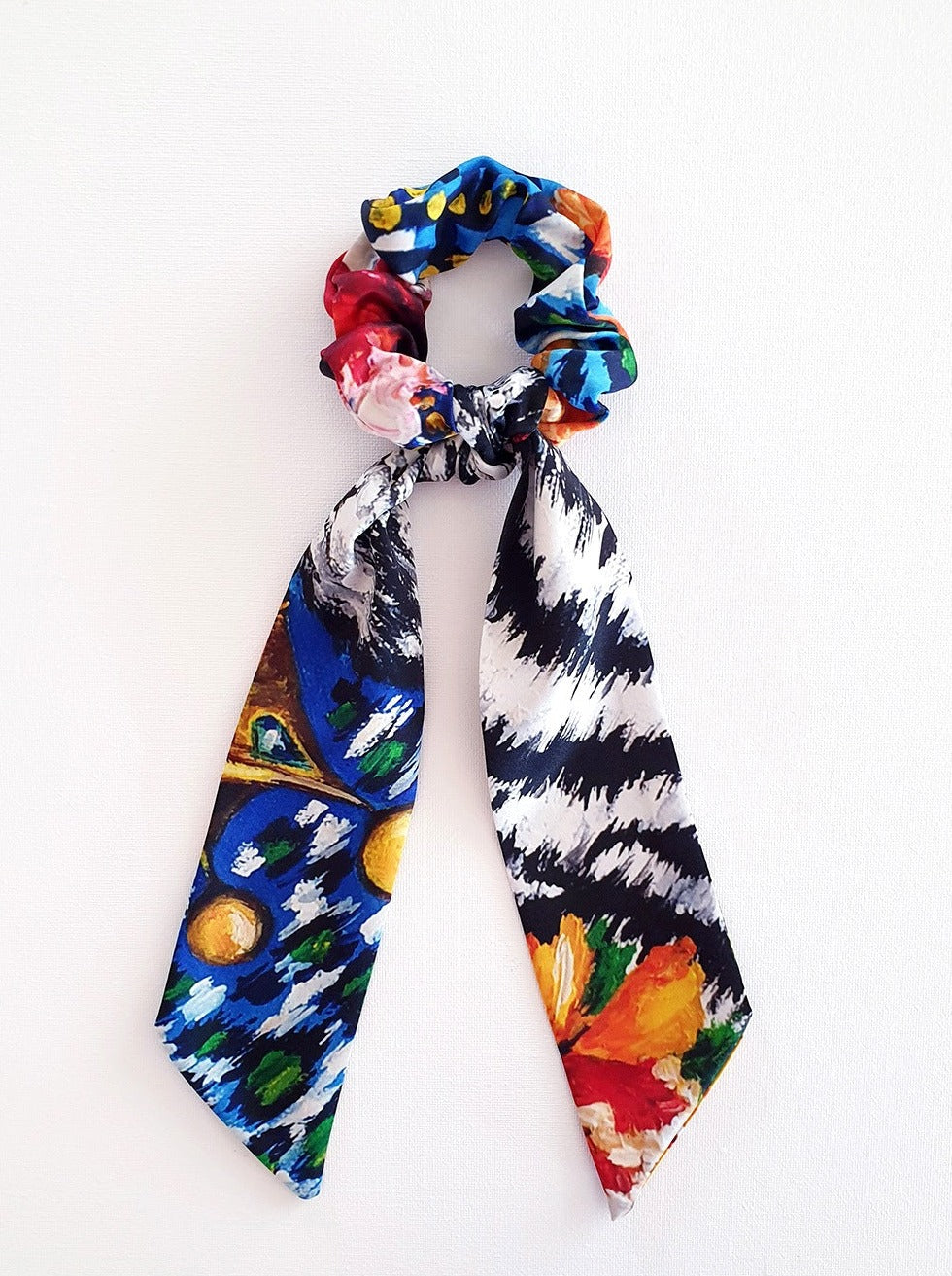 Tiger Bow Scrunchie