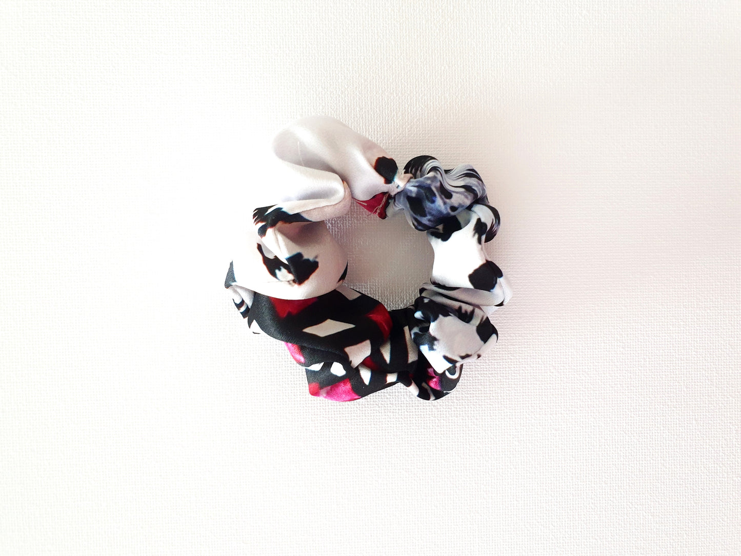 White Leopard Scrunchie