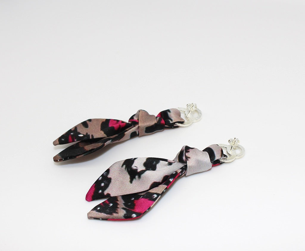 White Leopard earrings