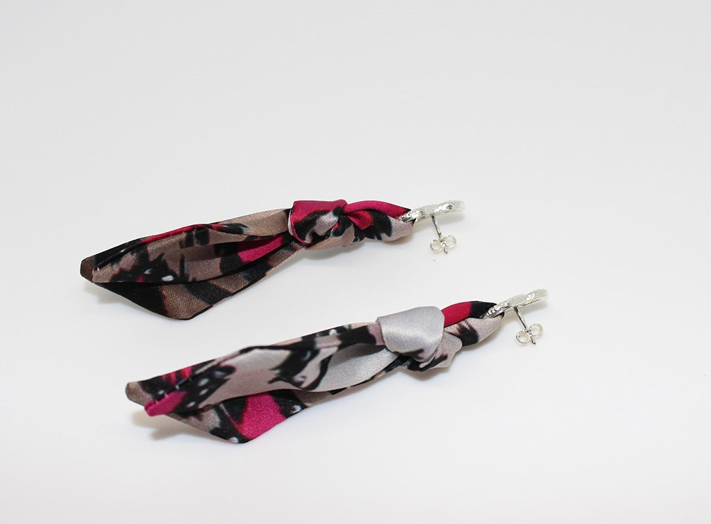 White Leopard earrings