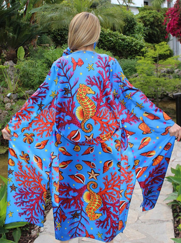 Yelow Seahorse Kimono
