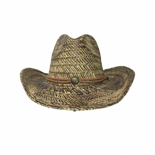 Cowboy Straw with Braided Band