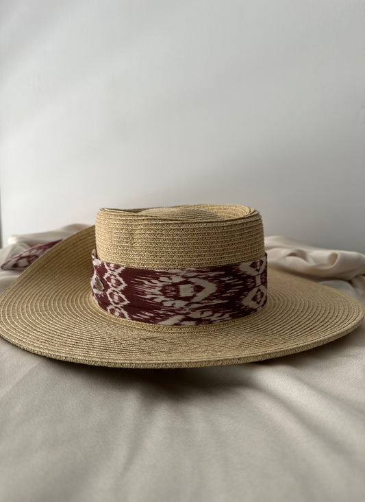 Viseron Beige Brown Ribbon Bow